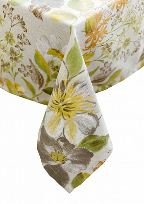 Скатерть Цветок зеленый 133x180 см La Nuit 