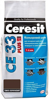 Фуга Ceresit CE 33 Plus 131 2 кг темно-коричневий