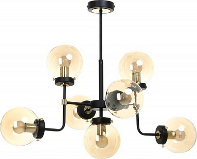 Люстра ALFA Transformers 7x40 Вт E14 черный 24847 