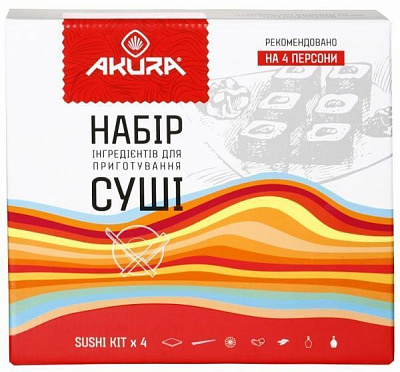 Набор ингредиентов для суши Akura Оптимальный 700 г (4820178460613)