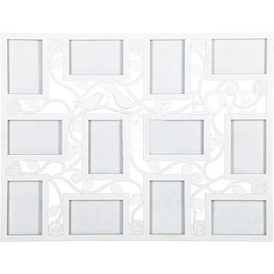 Фоторамка Птички 12 шт 69.5х53.5х2 белая