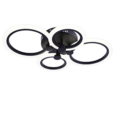 Люстра светодиодная Victoria Lighting с пультом д/у 55 Вт черный Mercy/PL4 black 