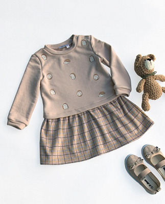 Туніка для дівчинки Mevis 4319 р.110 коричневий