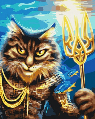 Картина за номерами Котик український Нептун ©Маріанна Пащук PBS53123 40х50 см Brushme