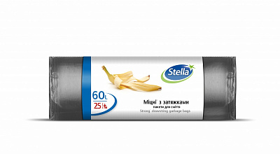 Мешки для мусора с затяжками Stella Sarantis стандартные 60 л 25 шт.