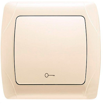 Кнопка дверного замка Viko Carmen кремова