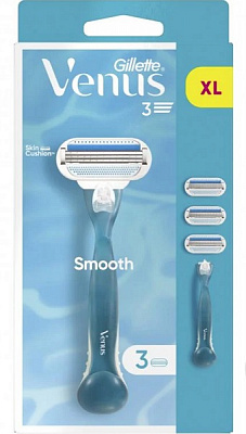 Набор для женщин Gillette Venus Smooth станок + сменные картриджи 3 шт.