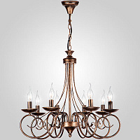 Люстра підвісна Strotskis Luciana 8x60 Вт E14 чорний/золото 22404/8 