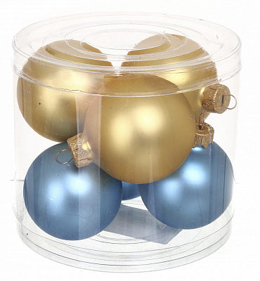 Набір ялинкових куль в ассортименте d 60 мм 6 шт./уп.