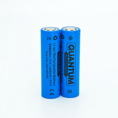 Аккумулятор Quantum 18650 2 шт. (ICR18650FH/2200-PB2) 