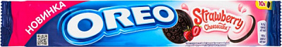 Печенье OREO с какао и начинкой со вкусом клубники и чизкейка 95 г 95 г 