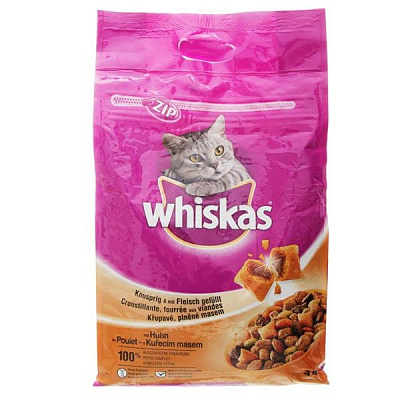 Корм Whiskas с курицей 4 кг  