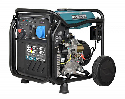Генератор Konner&Sohnen 7,2 кВт / 8 кВт 230 В KS 8100iEG бензин/газ