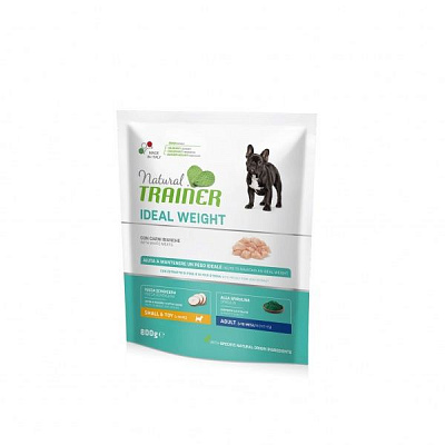 Корм Trainer Natural Small&Toy Adult уход за весом 800 г