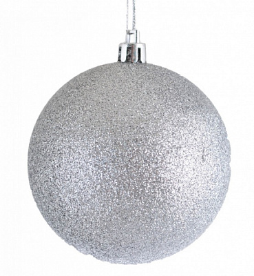 Куля новорічна d30 срібний