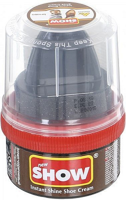 Крем для обуви SHOW с натуральним воском 50 мл коричневый
