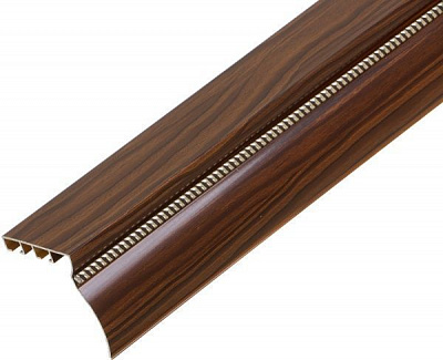 Карниз Талсистем 801047 з одним молдингом подвійний укомплектований 250 см горіх