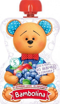Пюре Bambolina Яблуко-лохина 90 г 4813163002264