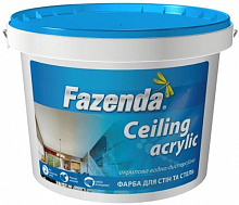 Краска акриловая Fazenda Ceiling мат 12,6кг