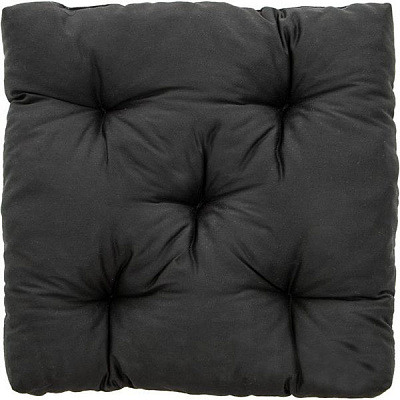 Подушка стеганая черная 40х40х8 см
