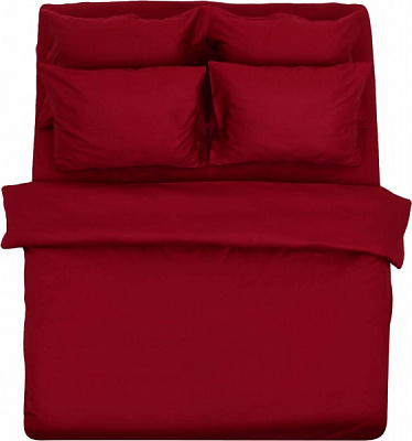Комплект постільної білизни Mishalle євро Бордо Ideal