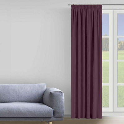 Штора Moda 200х285 см темно-бузковий Decora textile