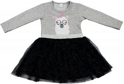 Платье Danaya с вышивкой р.116 серый с синим ГЗ-08 