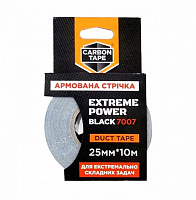 Армированная лента CARBON TAPE Extreme Power Black 7007 25 мм 10 м черный