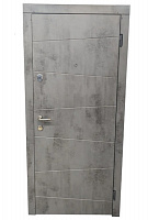 Двері вхідні Fortezza Башта бетон сірий 2050x860 мм праві