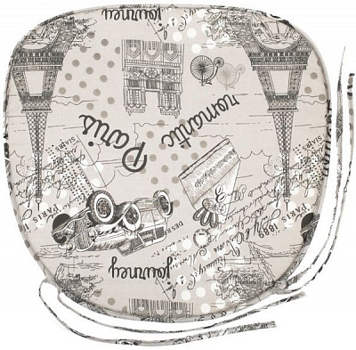 Подушка на стул трапеция 40х40х2 Париж