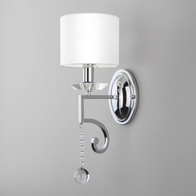 Бра Strotskis Ariana 1x60 Вт E14 белый 60113/1 (хром) 