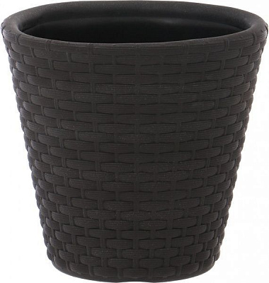 Горщик пластиковий Prosperplast Rato круглий 27л коричневий (71264-440)