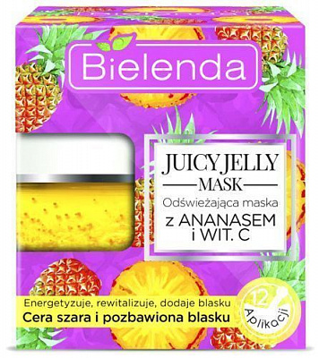 Маска для обличчя Bielenda Jelly Mask Ананас і вітамін С 50 мл