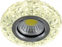 Светильник точечный Blitz BL 387S3 с LED-подсветкой 3 Вт 4000 K MR16 35 Вт G5.3 хром 