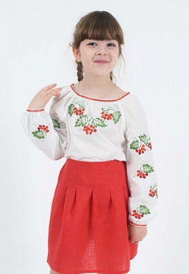 Вышиванка Гармонiя Калина р.116 красный 33300 