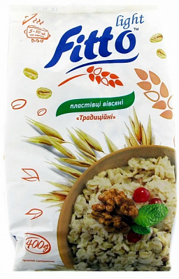 Хлопья овсяные TM Fitto Light Традиционные 400г 