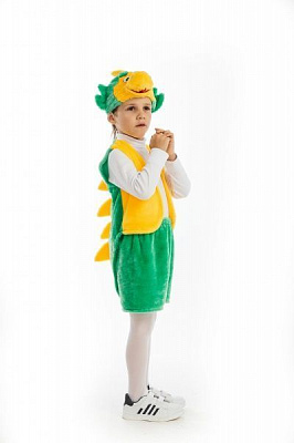 Костюм карнавальный КАРНАВАЛІЯ Дракон 4-7 лет р.116-122 желто-зеленый 