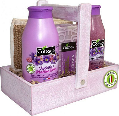 Набор подарочный для женщин Cottage Violet and Pink Praline
