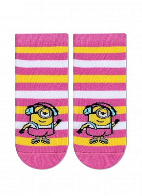 Шкарпетки дитячі Брестские 3095 Minions (укорочені) 708 р.13-14 рожевий