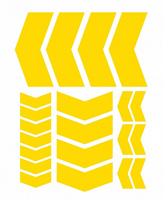 Світловідбивна наліпка LOOM Стрілки LM-10062-yellow для твердих поверхонь