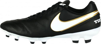 Бутси Nike TIEMPO GENIO II LEATHER FG 819213-010 р. 8 чорний