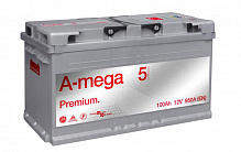 Аккумулятор автомобильный A-MEGA Premium 100А 12 B «+» справа