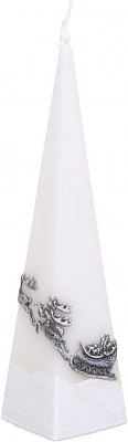 Свеча пирамида Новогодние Олени 33 см