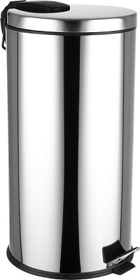 Відро EFOR Metal для сміття з педаллю 8000064164078 40 л сірий металік 64164