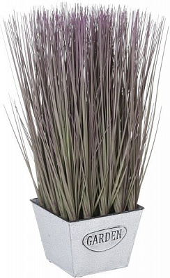 Растение искусственное в горшке Мискантус 46 см сиренево-зеленый