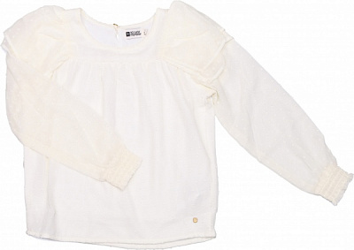 Блуза NWM для дівчаток р.128 айворі U44071-1