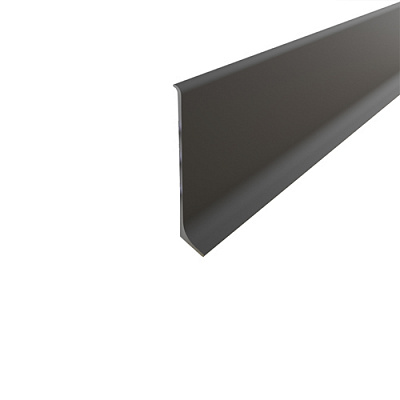 Плінтус алюмінієвий АЛЮПРО ПАС 4729 чорний мат 2500х40х12 мм