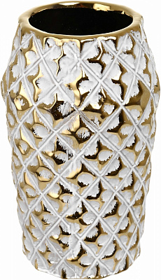 Ваза керамическая Sensio Lattice 20,5 см золотая PS66852
