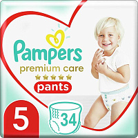 Підгузки-трусики Pampers Premium Care Pants Junior 5 12-17 кг 34 шт.