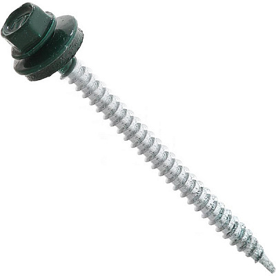 Саморез со сверлом по дереву 4.8x70 мм вес зеленый RAL 6005 EXPERT FIX